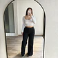 Jeans Palazzo Negro - Miniatura 1