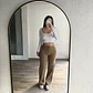 Jeans Wide Leg Beige - Miniatura 2