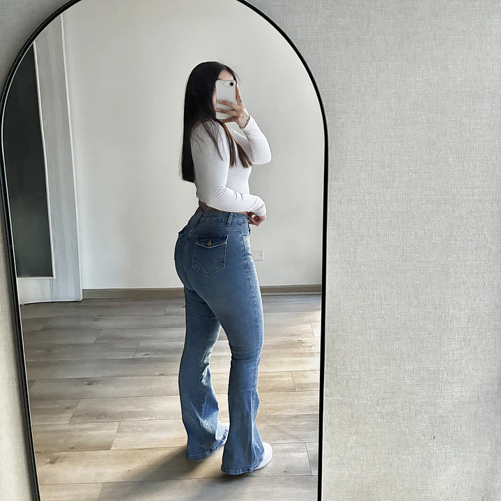 Jeans Flare Azul 2