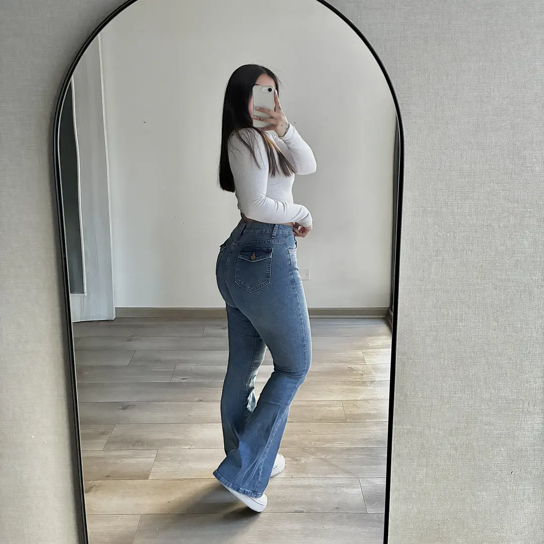 Jeans Flare Azul 3