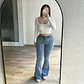 Jeans Flare Trenzado - Miniatura 1