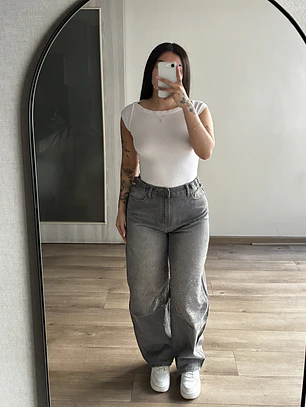 Baggy Gris con Brillo