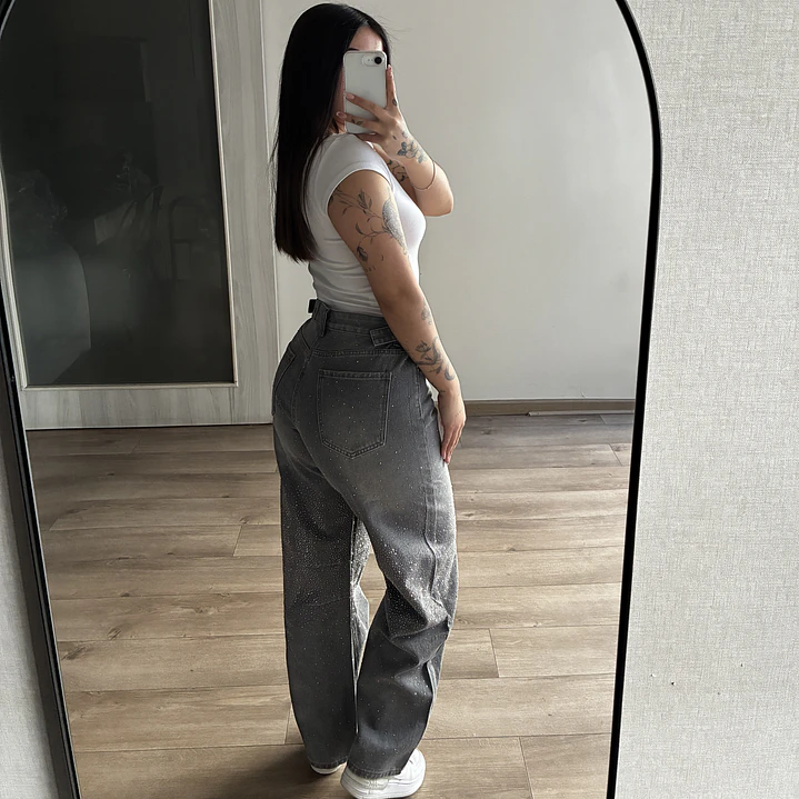 Baggy Gris con Brillo 4
