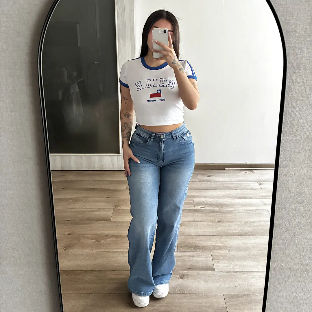 Jeans Wide Leg Celeste 1