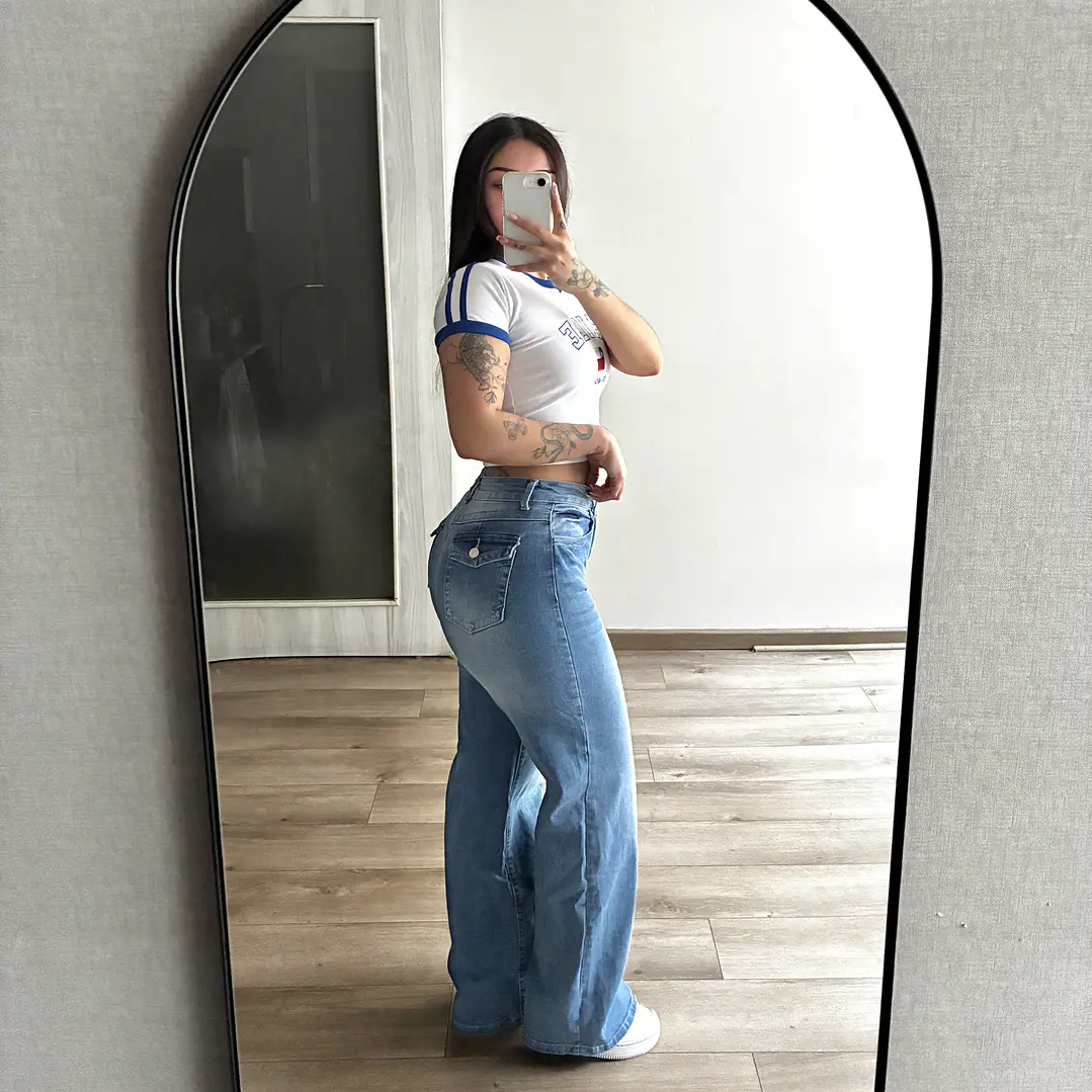Jeans Wide Leg Celeste 4