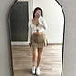 Falda Short Beige - Miniatura 1