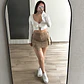 Falda Short Beige - Miniatura 3