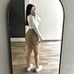 Falda Short Beige - Miniatura 2