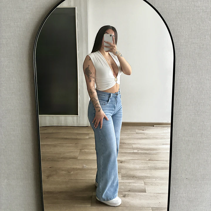 Wide Leg Basic Celeste 1