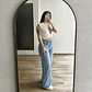Wide Leg Basic Celeste - Miniatura 1