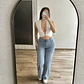 Wide Leg Basic Celeste - Miniatura 2