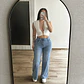 Wide Leg Basic Celeste - Miniatura 3