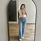 Wide Leg Basic Celeste - Miniatura 4