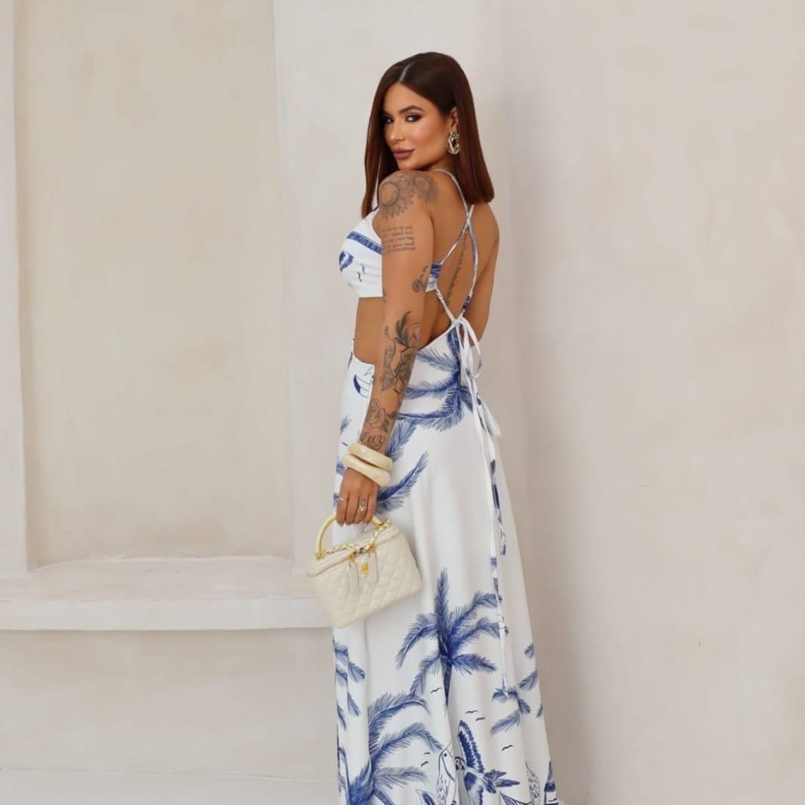Vestido Nidia Maxi Tropical Cut-Out – Elegante, fresco y veraniego 2