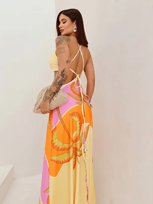 Vestido Antonia Maxi Tropical – Fresco, vibrante y veraniego