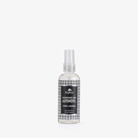 Aromatizante de automóvil citrus y maderas 100 ml (con válvula)