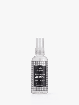 Aromatizante de automóvil citrus y maderas 100 ml (con válvula)