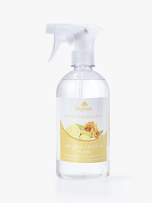 Aromatizante de ambientes jengibre, limon & rosas 500 ml
