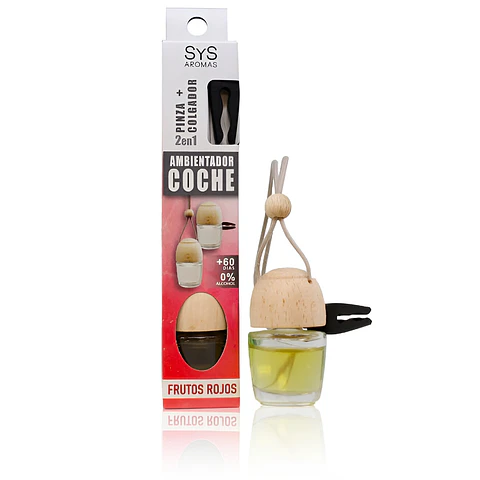 Ambientador de coche style 7ml con pinza frutos rojos