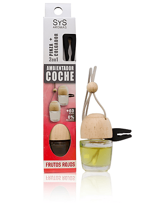 Ambientador de coche style 7ml con pinza frutos rojos
