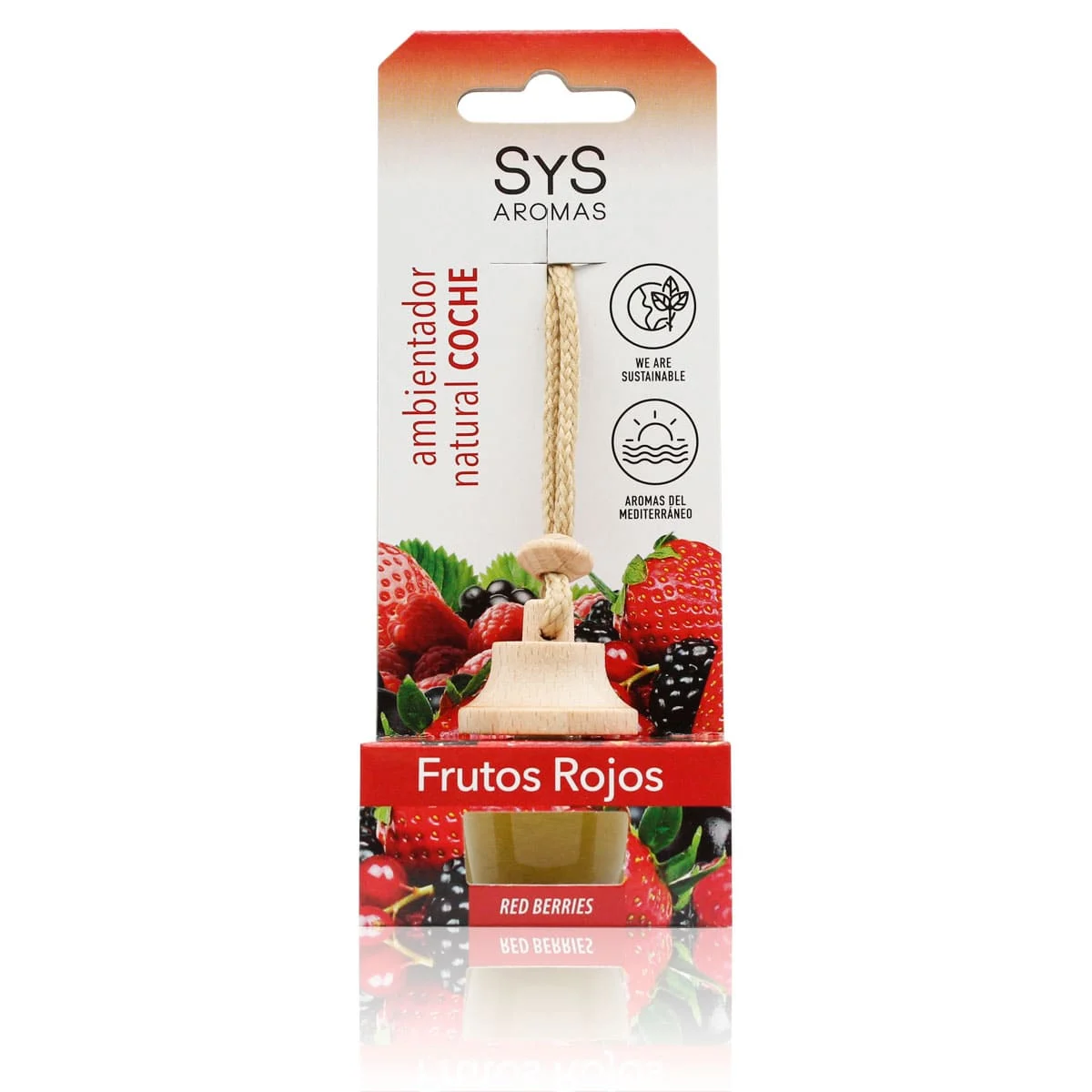 Ambientador coche frutos rojos 7ml