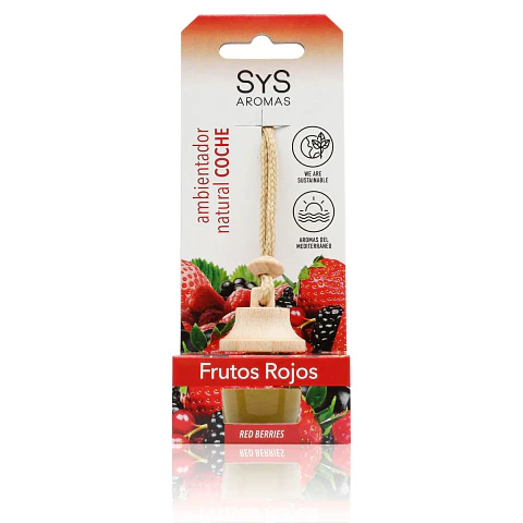 Ambientador coche frutos rojos 7ml