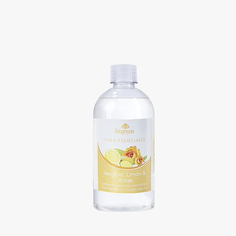 Aromatizante de ambientes Jengibre, Limon & Rosas 500 ml