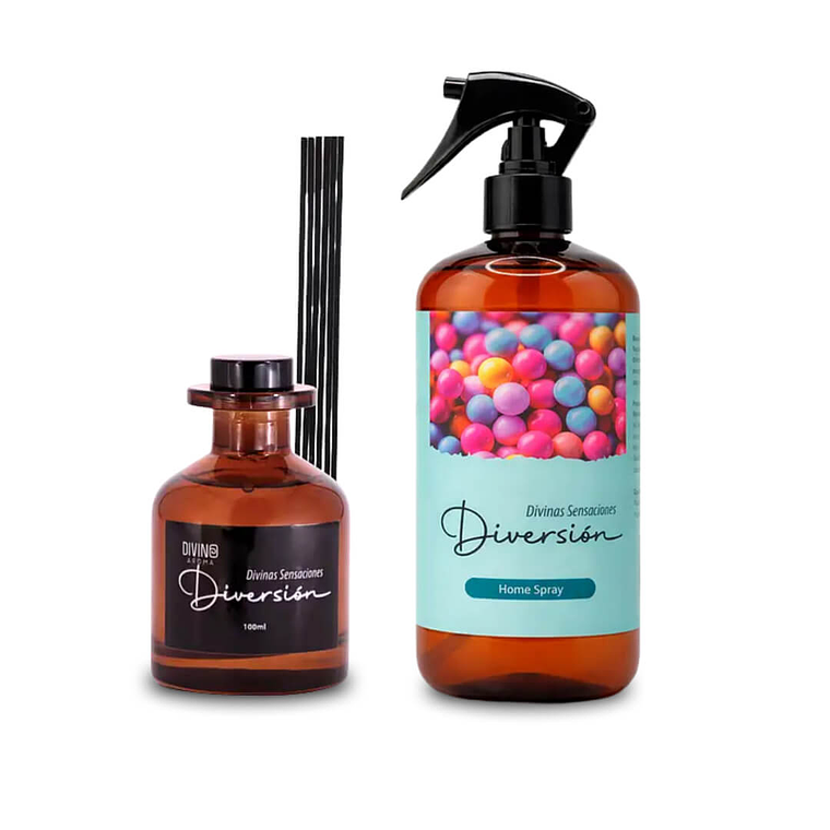 Pack diversion - difusor 100ml + aromatizante 240ml 1