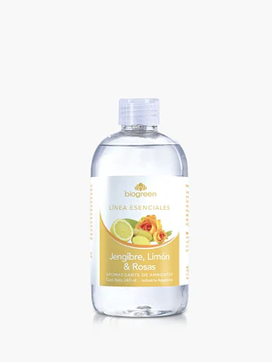 Aromatizante de ambientes jengibre, limón & rosas 240 ml