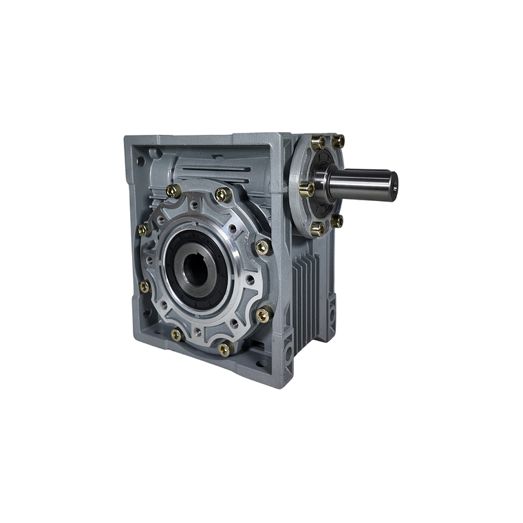 Caja reductora sinfín corona NR50 eje libre 1HP relación 20:1 90 RPM factor de servicio 1.16 2