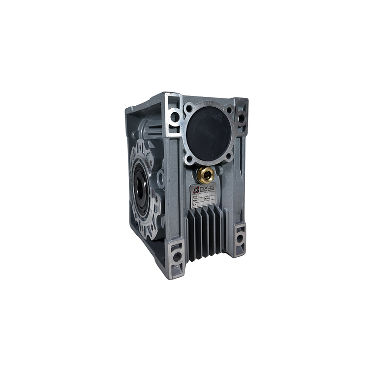 Caja reductora sinfín corona NR50 eje libre 3/4HP relación 30:1 60 RPM factor de servicio 1.3 3