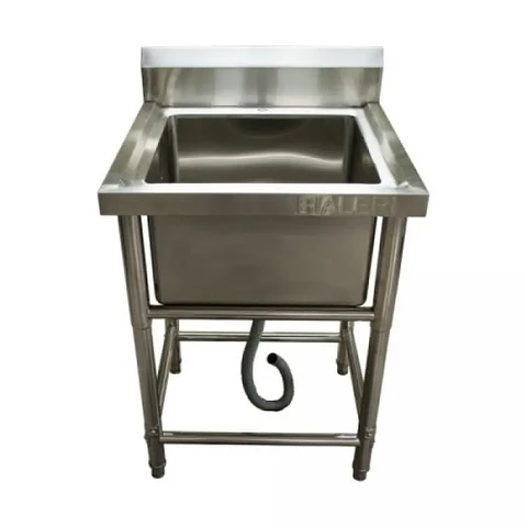 Lavafondo 1 Deposito 100% Acero Inoxidable / Taza Estampada