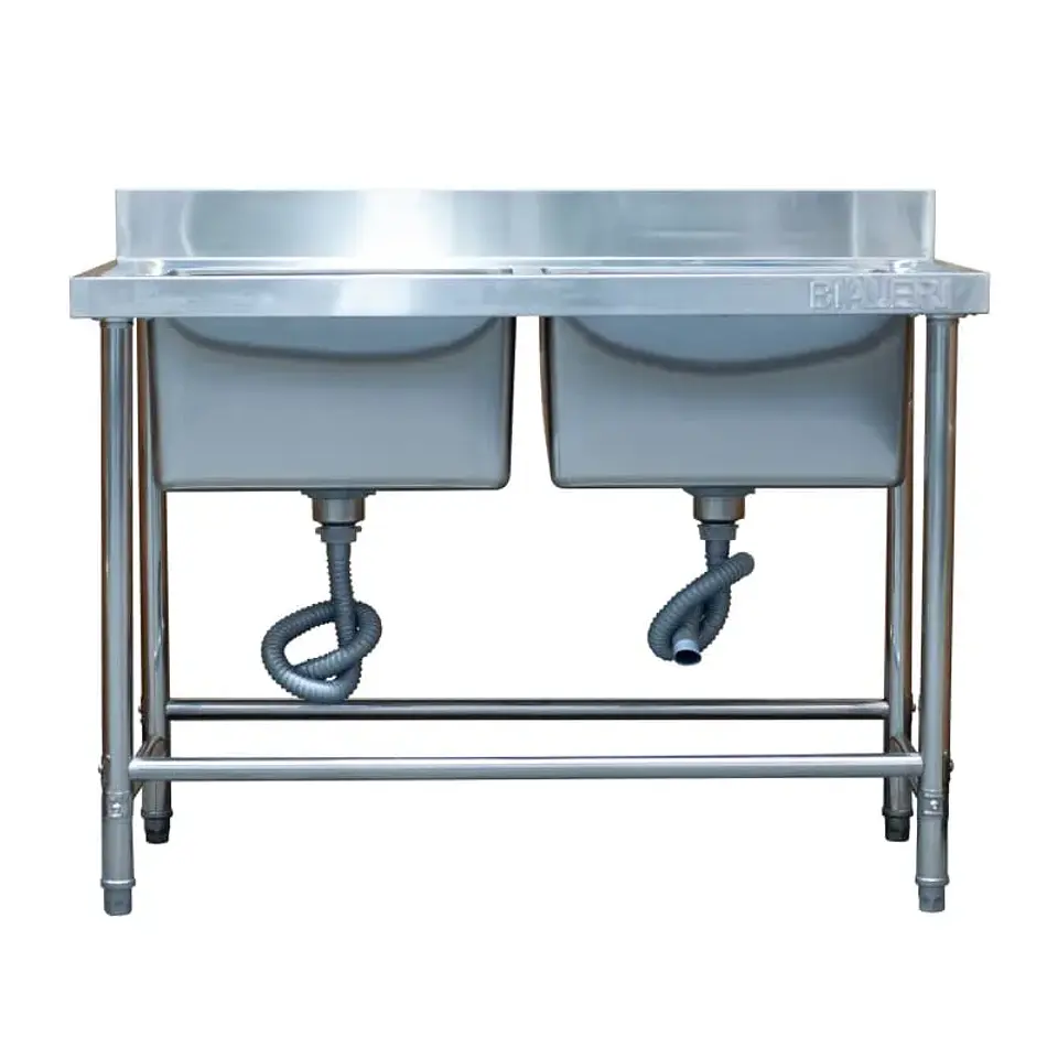 Lavafondo 2 Depositos 100% Acero Inoxidable / Taza Estampada 1