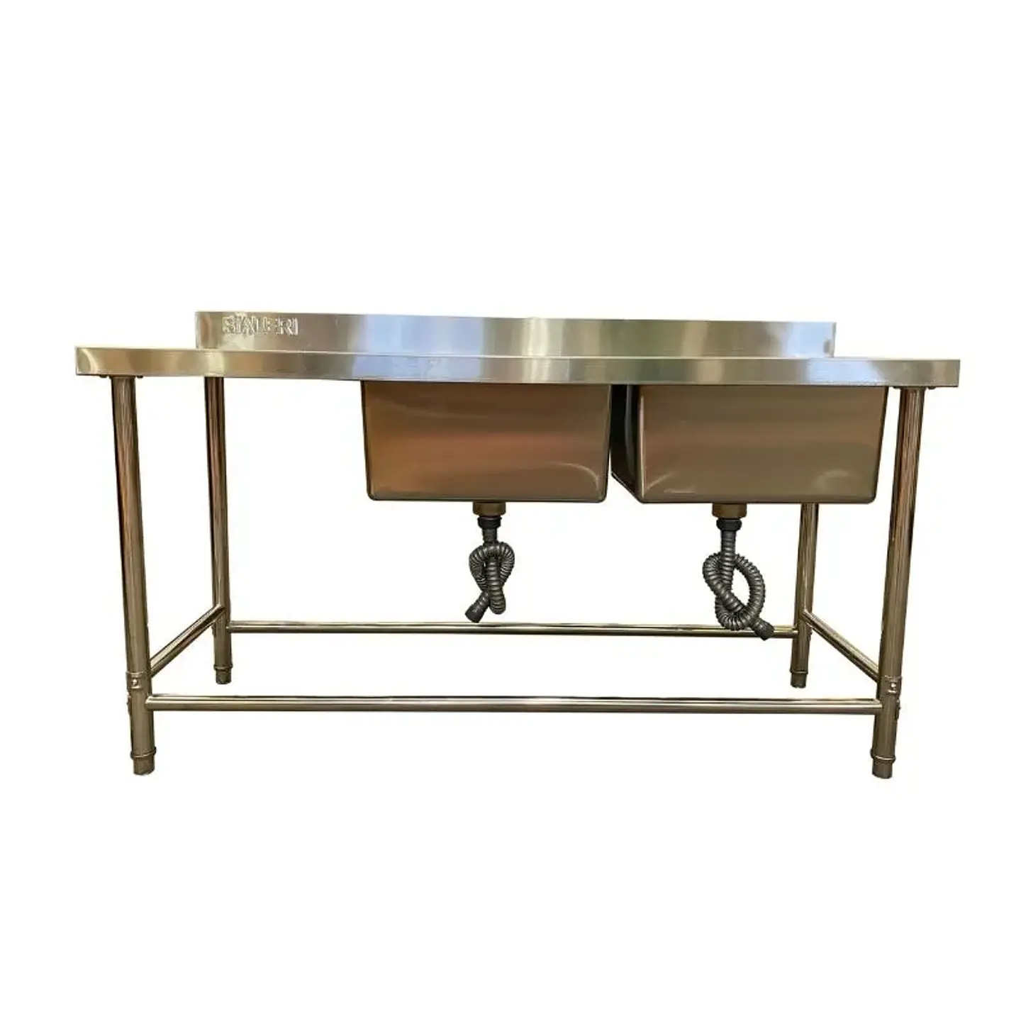 Lavafondo 2 Depósitos con Secador Izquierdo / Taza Estampada (160x60x85 cm) 1