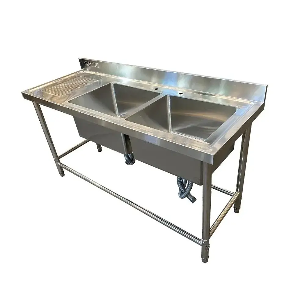 Lavafondo 2 Depósitos con Secador Izquierdo / Taza Estampada (160x60x85 cm) 2