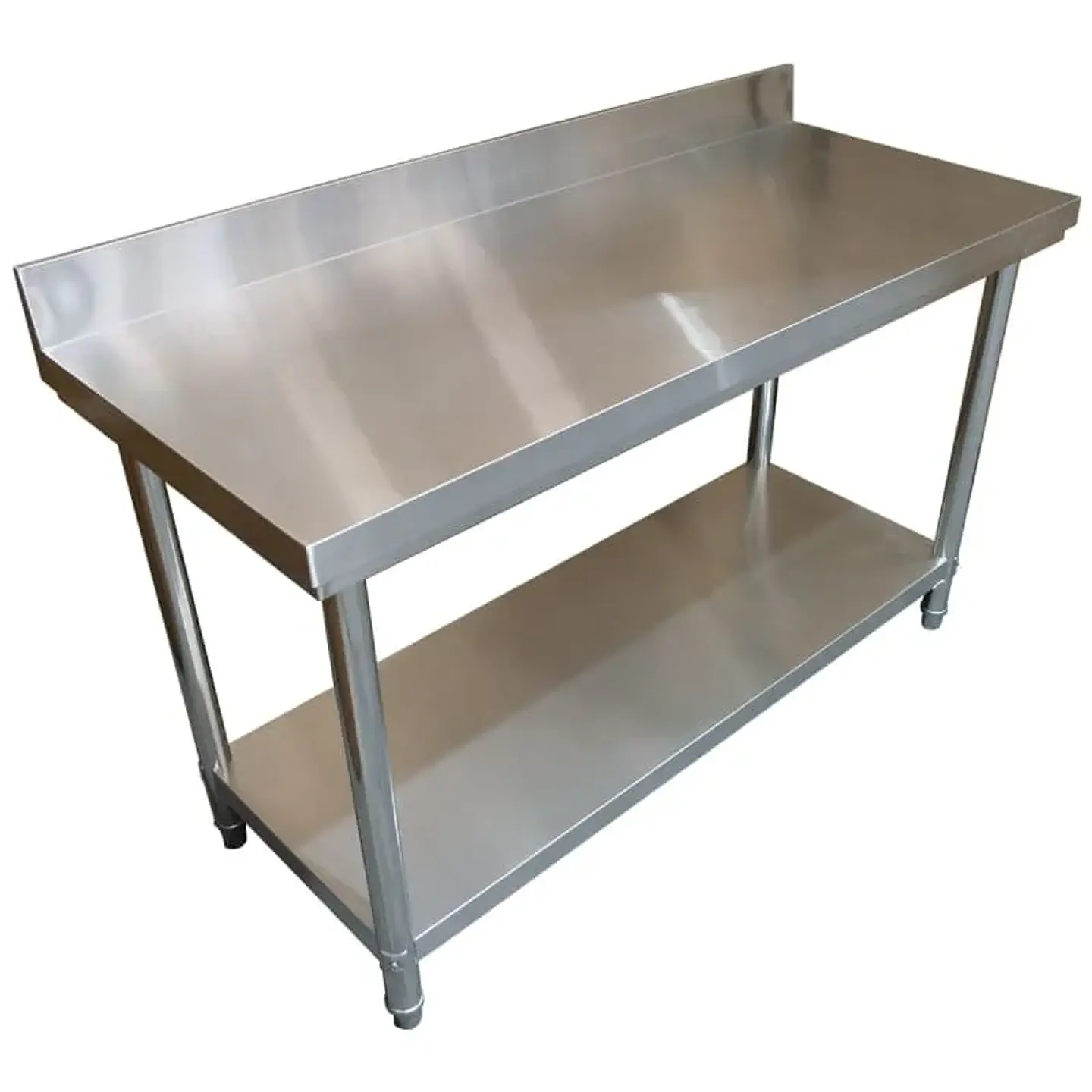 Mesón Acero 140x60x85 cm Muro / 100% Acero Inoxidable 3