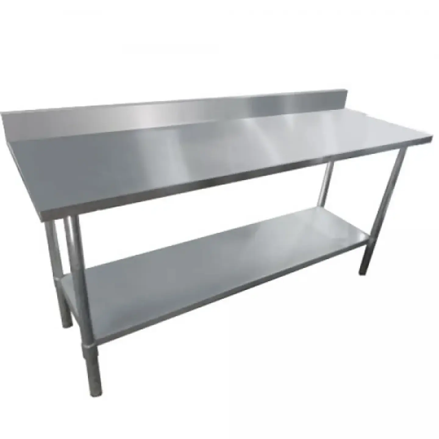 Mesón Acero 180x60x85 cm Muro / 100% Acero Inoxidable 1