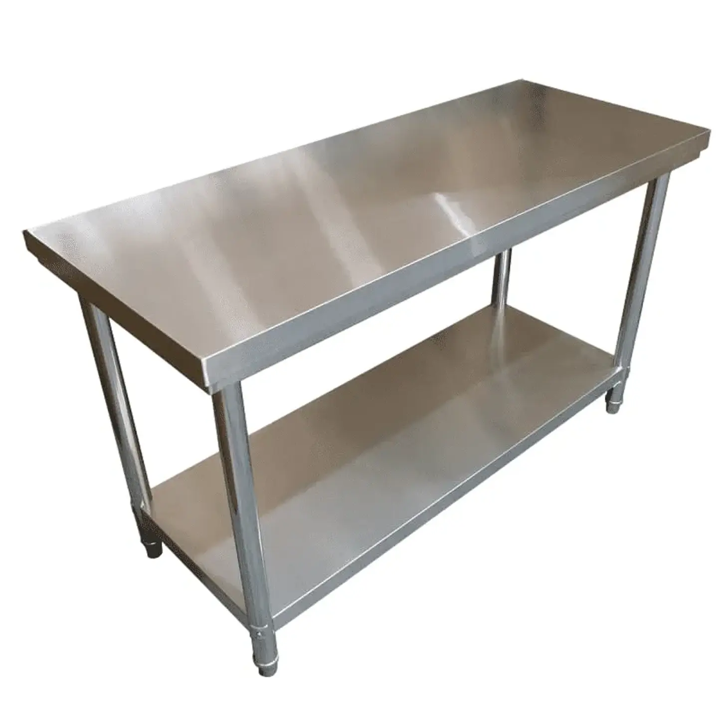 Mesón Acero 120x60x85 cm Central / 100% Acero Inoxidable 1