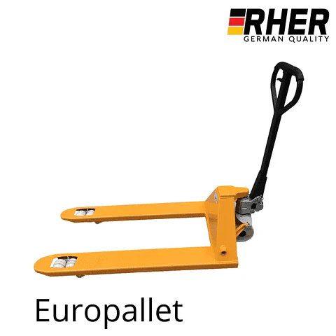 Transpaleta Manual Rher Alemana 3000 kg – Especial Europallet (550 mm)
