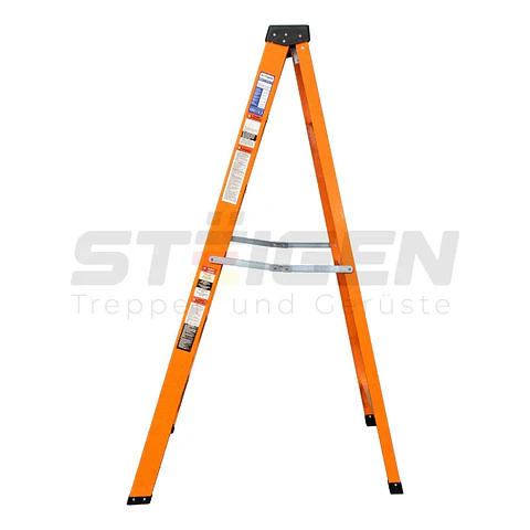 Escalera de Tijera Fibra de Vidrio 6 Peldaños (1.86m) – Dieléctrica