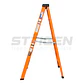 Escalera de Tijera Fibra de Vidrio 6 Peldaños (1.86m) – Dieléctrica - Miniatura 2
