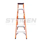Escalera de Tijera Fibra de Vidrio 6 Peldaños (1.86m) – Dieléctrica - Miniatura 3