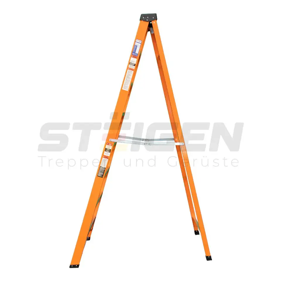 Escalera de Tijera Fibra de Vidrio 8 Peldaños (2.45m) – Dieléctrica 3