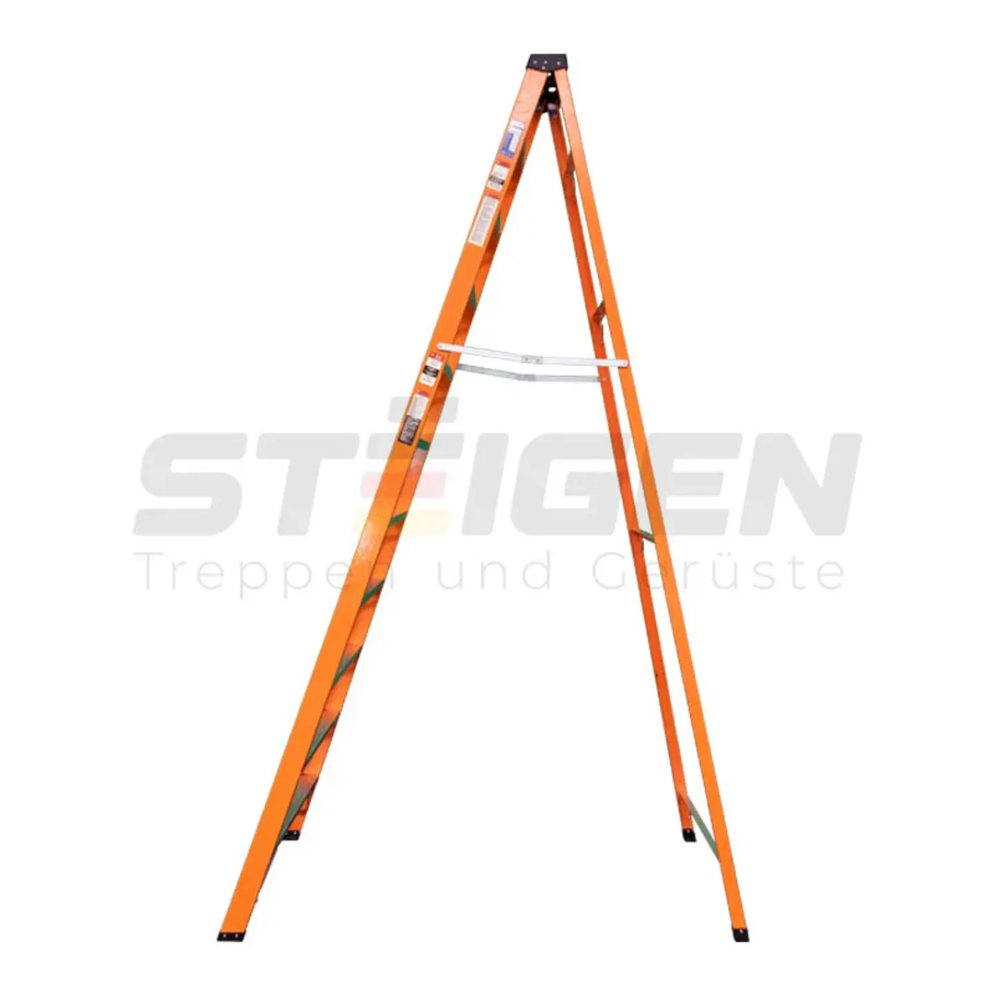 Escalera de Tijera Fibra de Vidrio 12 Peldaños (3.7m) – Dieléctrica 2