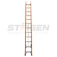 Escalera Telescópica Fibra de Vidrio 24 Peldaños (6.7m) – Dieléctrica - Miniatura 2