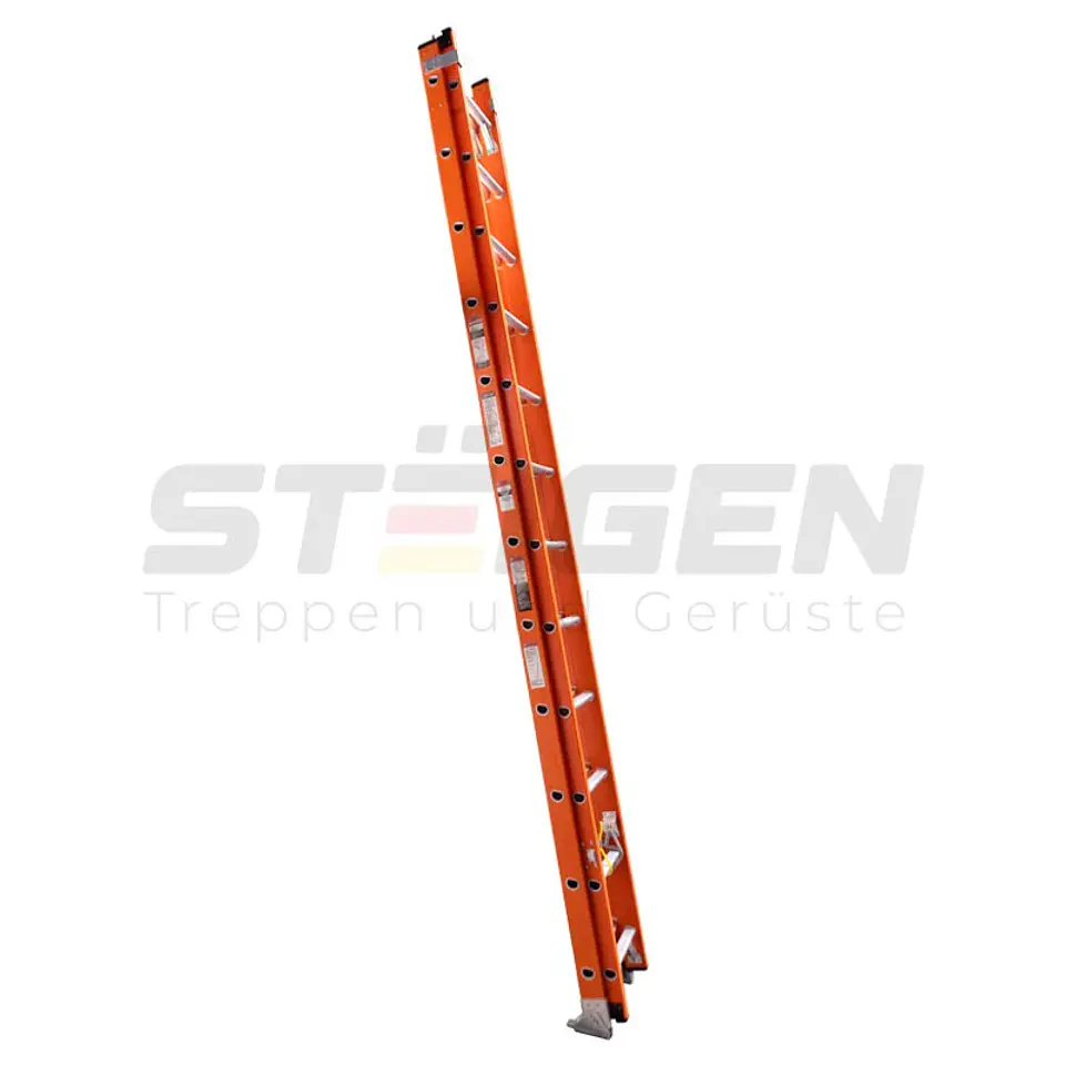 Escalera Telescópica Fibra de Vidrio 24 Peldaños (6.7m) – Dieléctrica 3