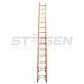 Escalera Telescópica Fibra de Vidrio 28 Peldaños (7.7m) – Dieléctrica - Miniatura 2