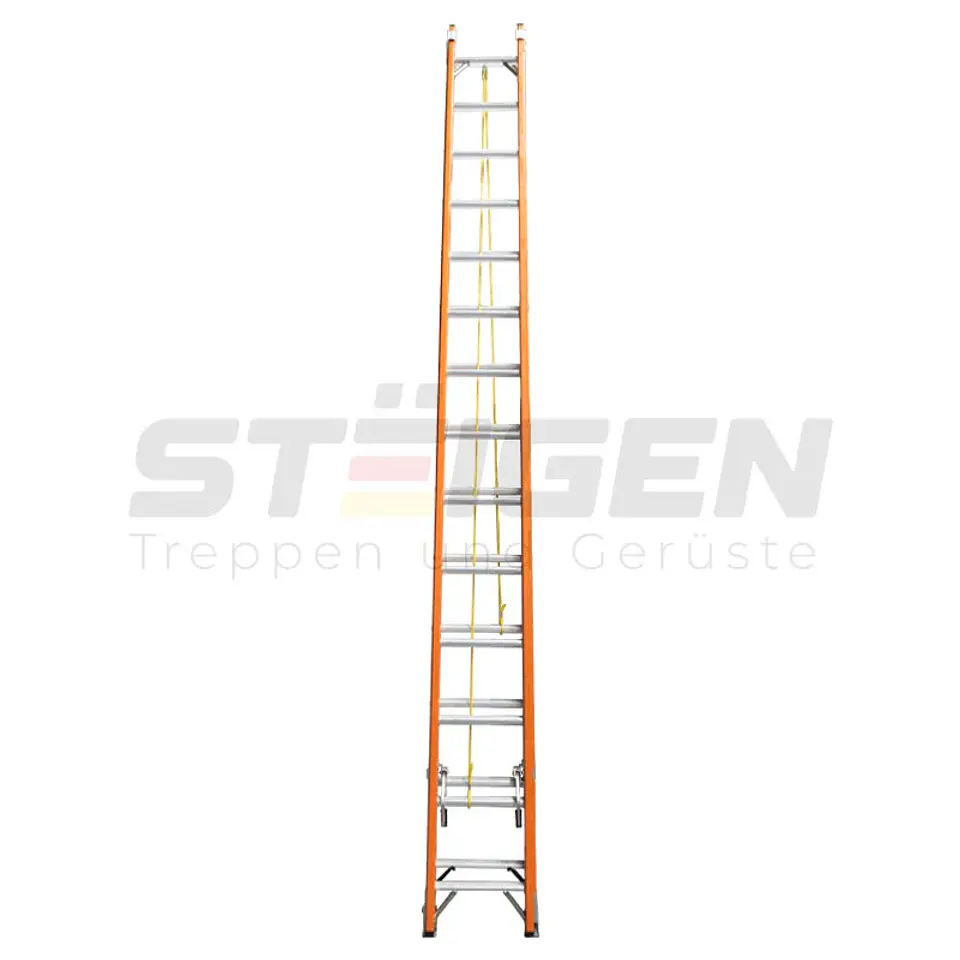 Escalera Telescópica Fibra de Vidrio 28 Peldaños (7.7m) – Dieléctrica 2