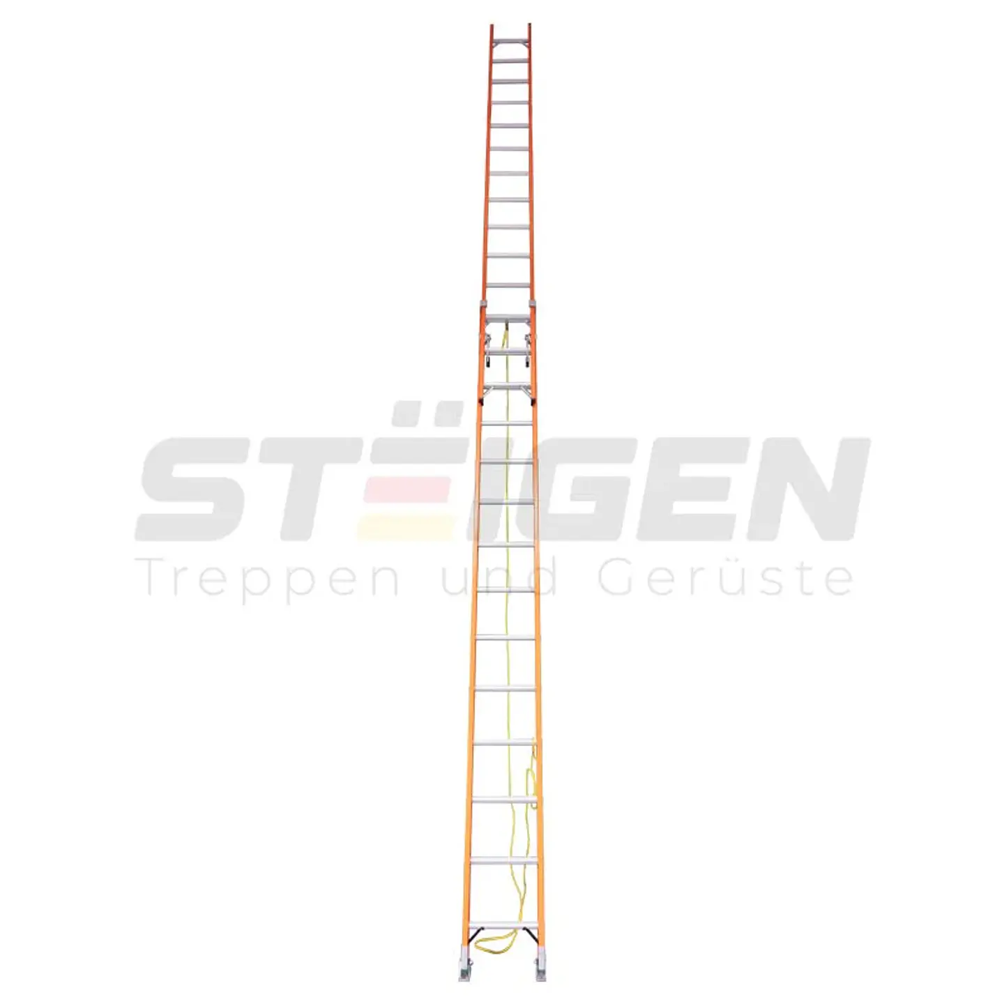 Escalera Telescópica Fibra de Vidrio 28 Peldaños (7.7m) – Dieléctrica 1