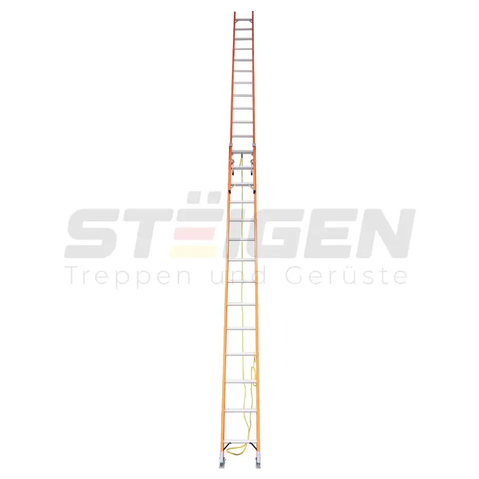 Escalera Telescópica Fibra de Vidrio 28 Peldaños (7.7m) – Dieléctrica 1